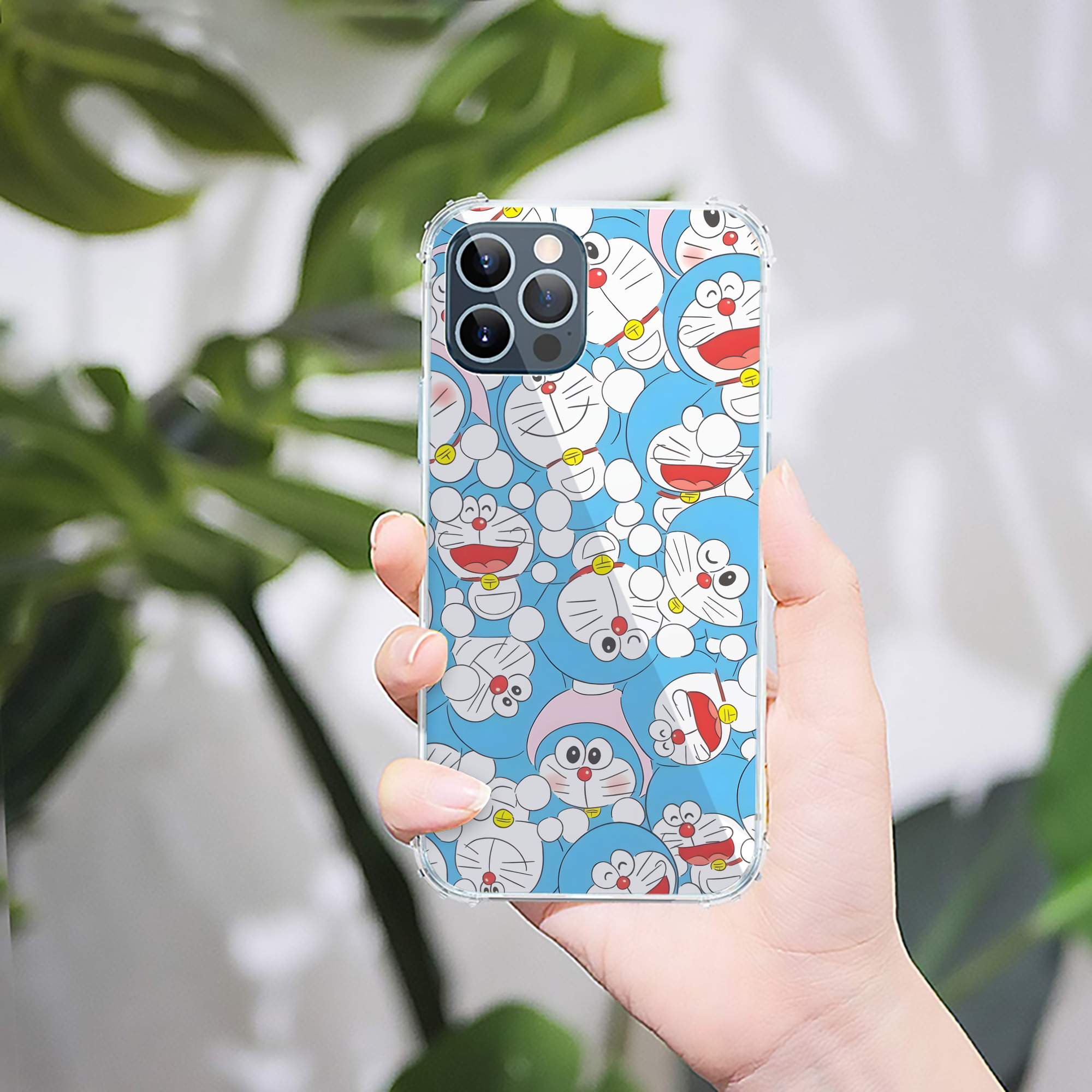 （画像用） ドラえもん Doraemon 【iPhone 12シリーズ対応】透明スマホケース（クリアソフトケース）